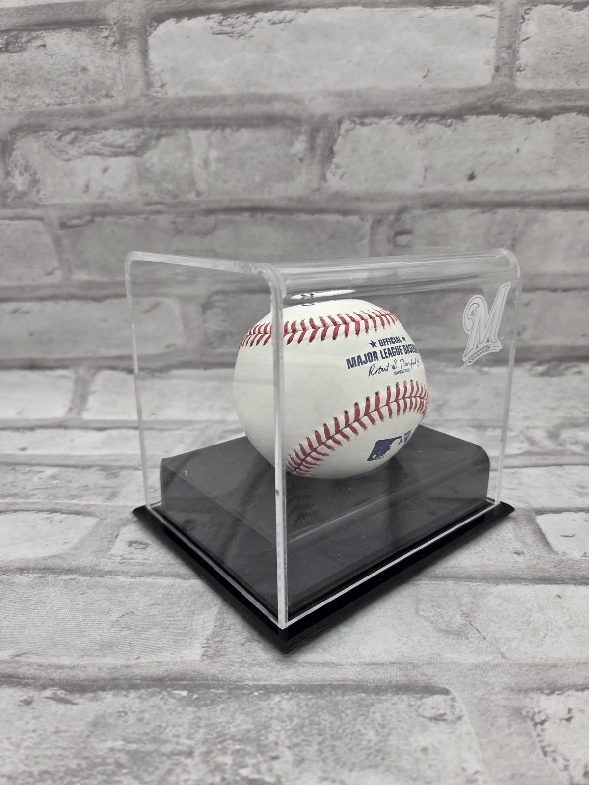 Milwaukee Brewers Baseball Cube Logo Display Case - Fanatics