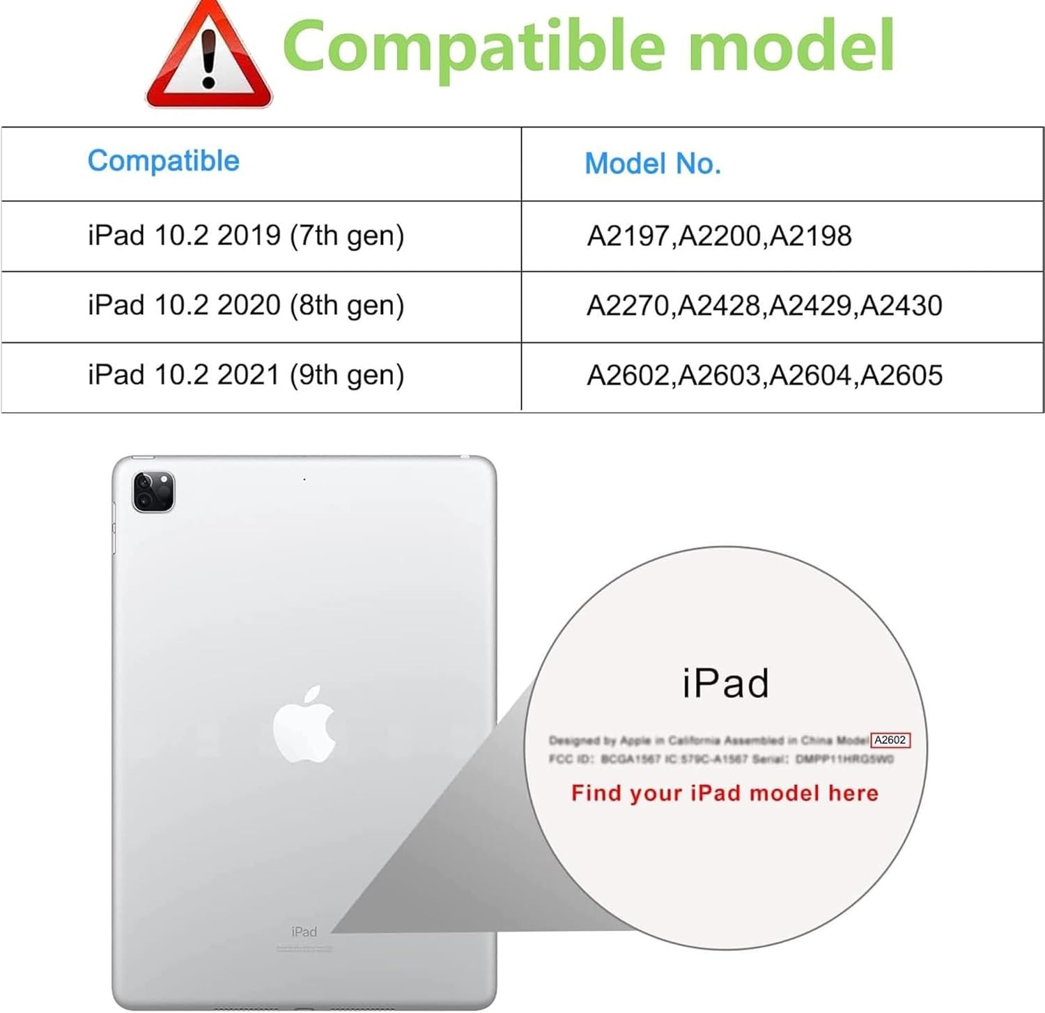 2 Pack Screen Protector for iPad 9th 8th 7th Generation 10.2 Inch,Tempered Glass