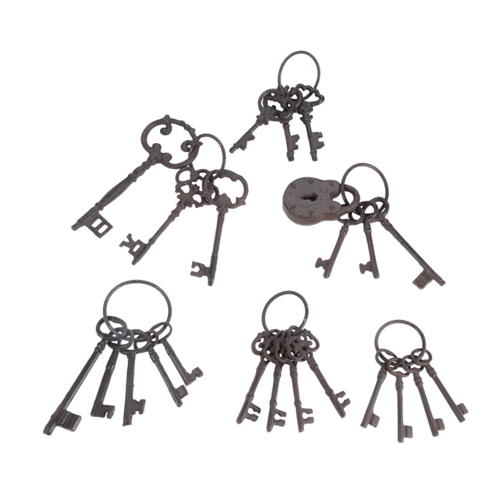 European Wine Cellar Key Cast Iron Ornament Collection Home Decoration 6 Model