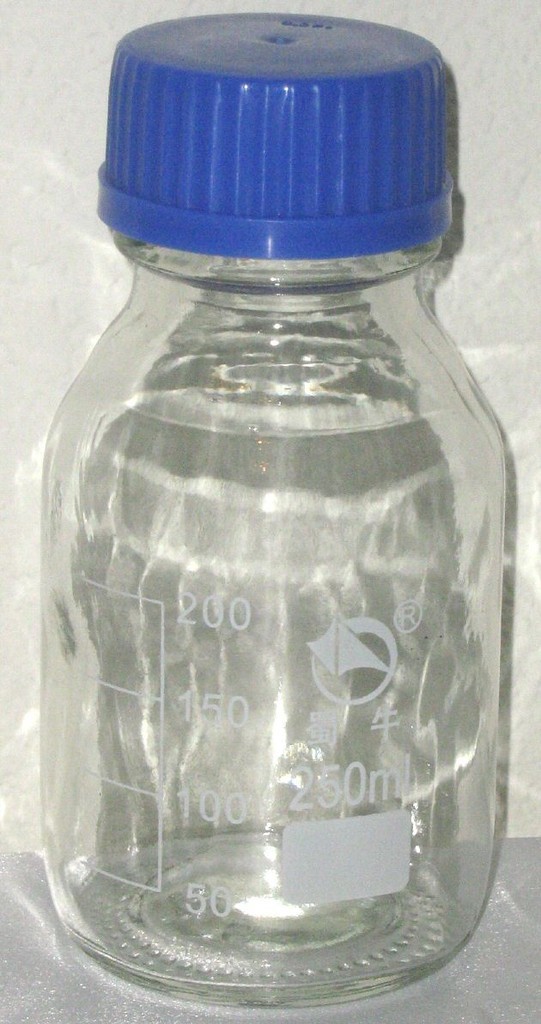 Glass bottle w cap autoclavable culture media 500 ml  biology lab glassware New