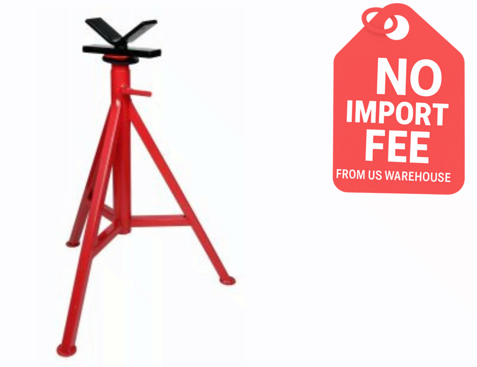 ARGCO PT V-Head Tall Pipe Stand 28-48 Adjustable 2500 lb Capacity