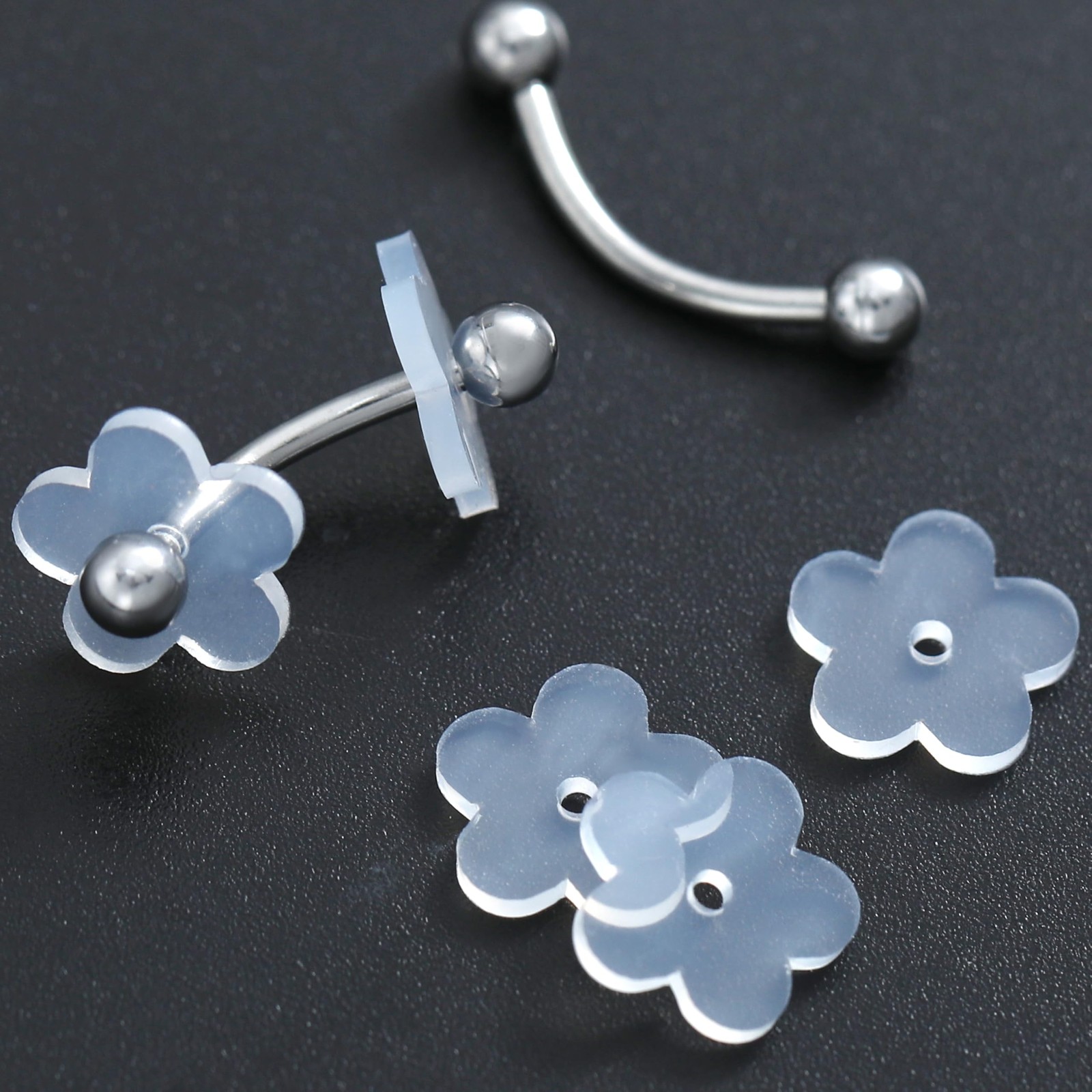 Silicone Earring Backs with Support Patches, Clear Discs Stabilizer Pads for