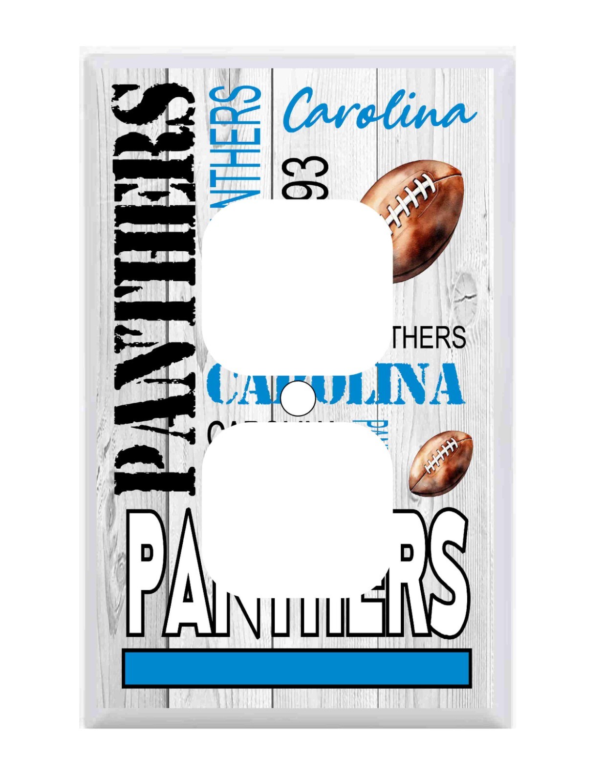 Carolina Panthers Subway Art Standard Wall Plate Outlet Cover NFL football mens