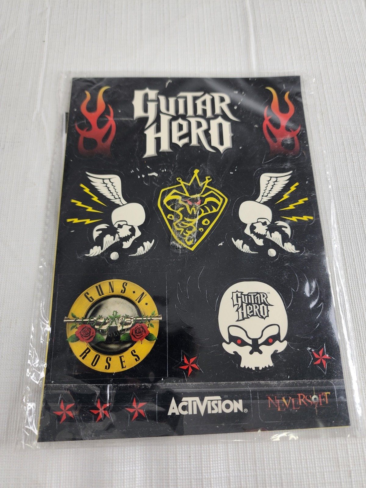 2007 Guitar Hero Stickers- Activision, Neversoft, BudCat, Vicarious Visions