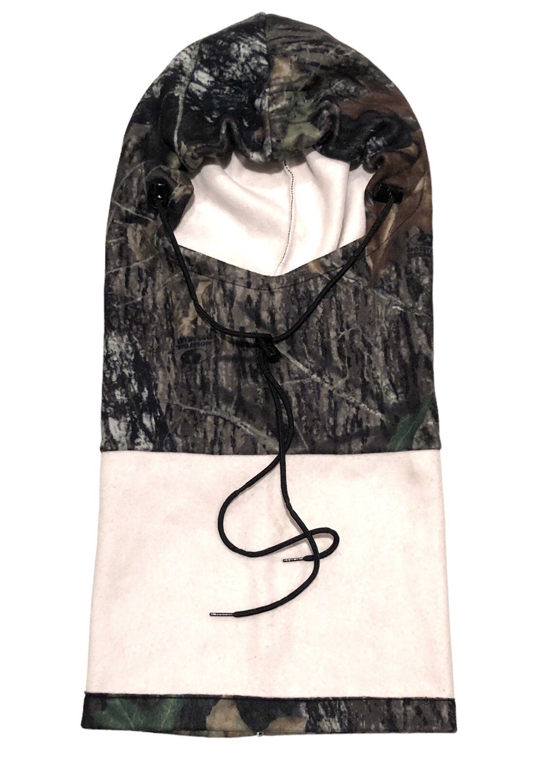 VTG Mossy Oak Hunting Camo Balaclava Hood Head Covering Hunting Mask Fleece