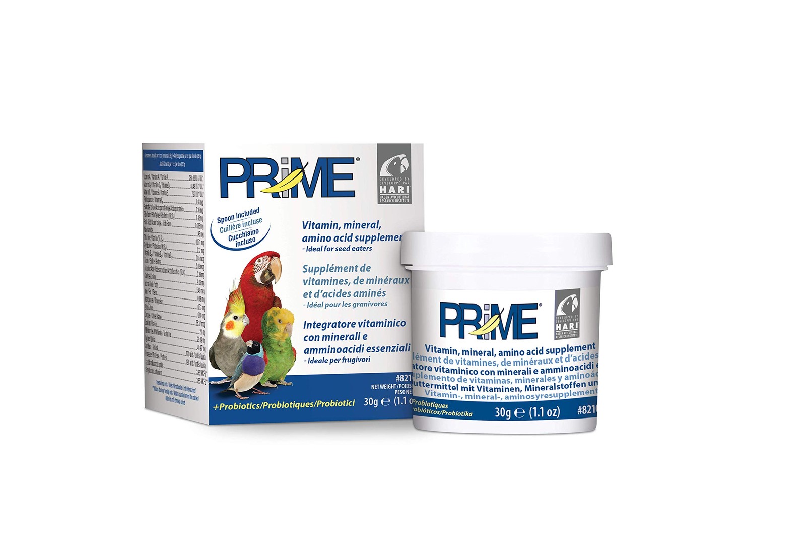 Hari Hagen Prime Parrot Vitamin, Mineral and Amino Acid 1.1 Ounce (Pack of 1)