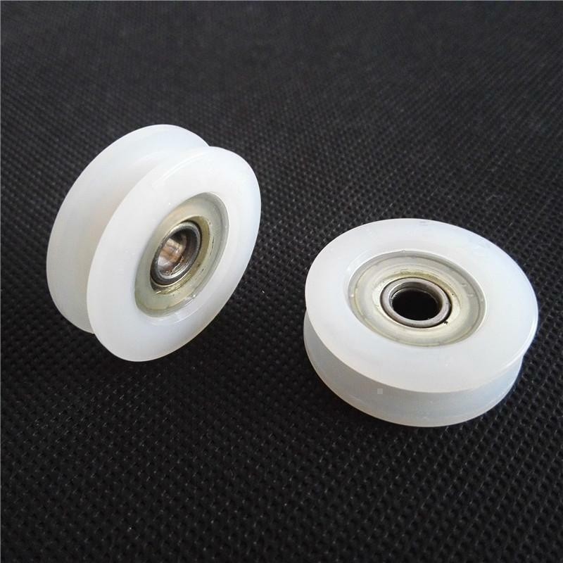 2pcs U-shaped  6*32*10MM recess nylon pulley wheel sliding door pulley doors