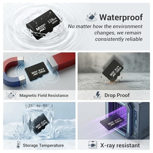 2-Pack 64GB Micro SD Cards with 1 USB 3.0 Reader Kit, V30 Memory Set 2-Pack TF