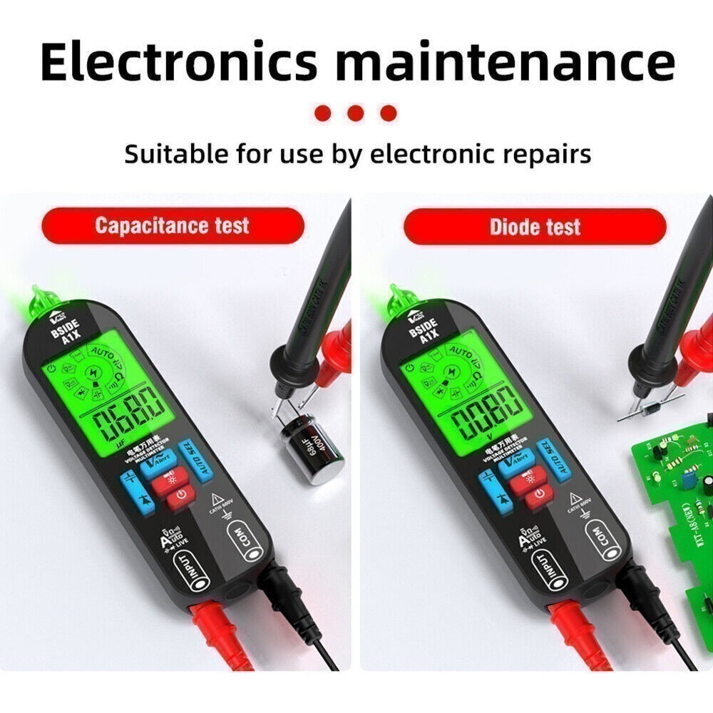 Digital Multimeter Tester Smart Rechargeable Voltmeter AC/DC Voltage Measurement