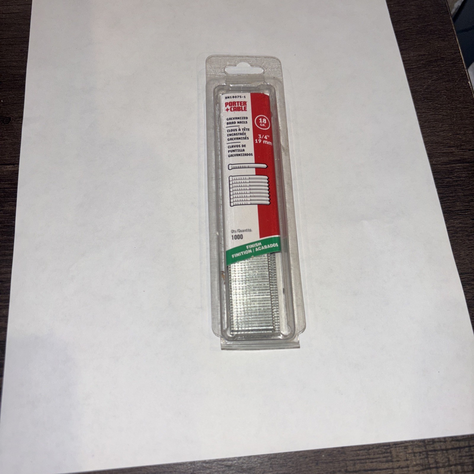 PORTER CABLE BRAD NAILS 3/4" 18G, NIP