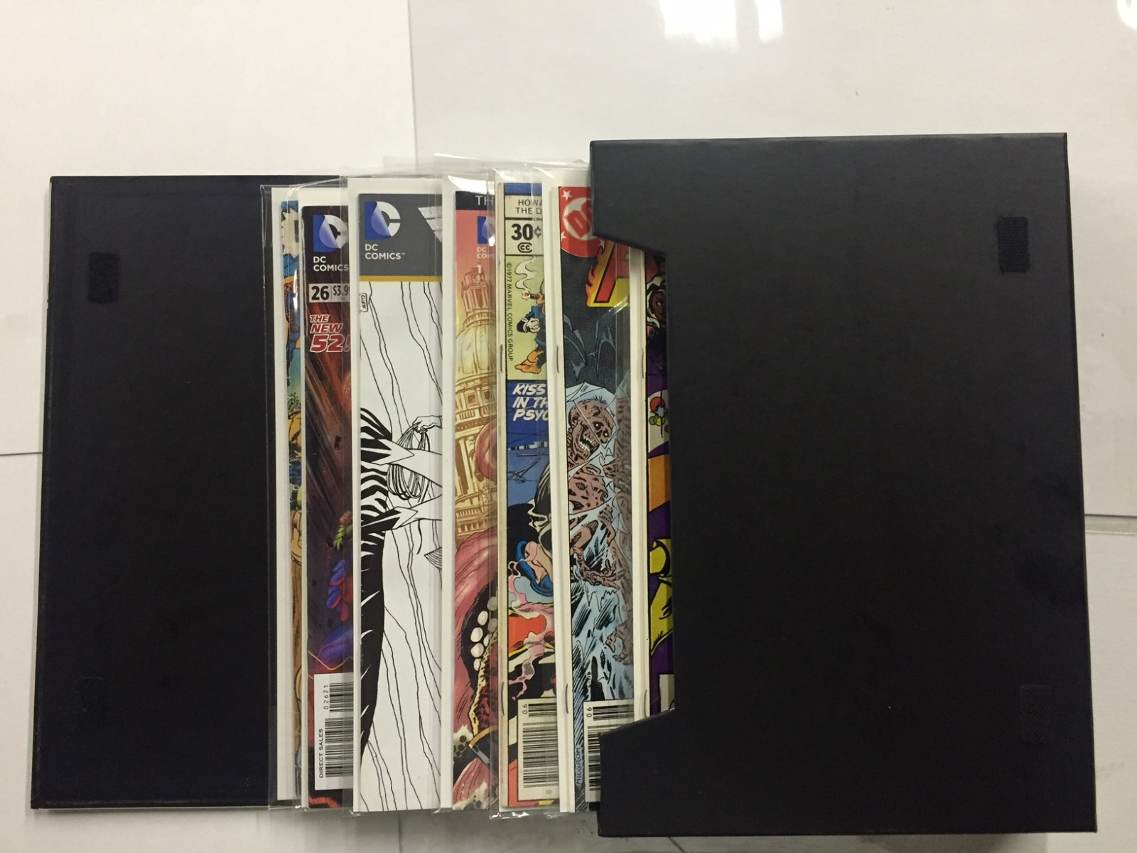 Mini Comic Book Carry On Storage Box, Portfolio Carrying Case, MAGNETIC