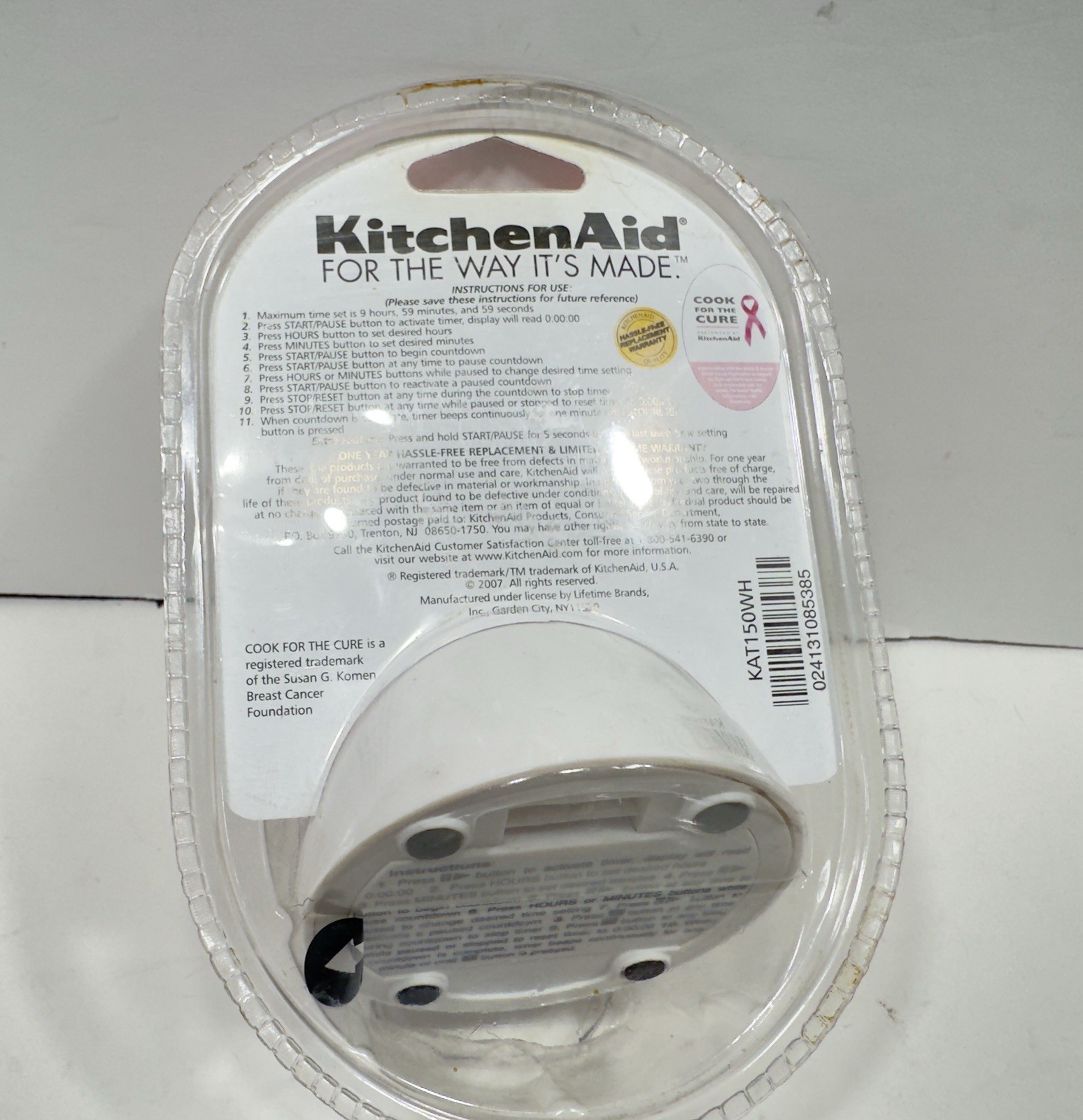 KitchenAid Digital Aid Timer White KAT150WH BRAND NEW SEALED