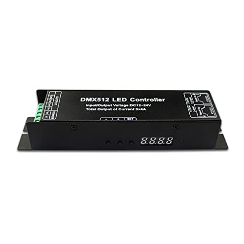 DMX512 LED Controller 3 Channel DMX Decoder with RDM Digital Display, DMX to