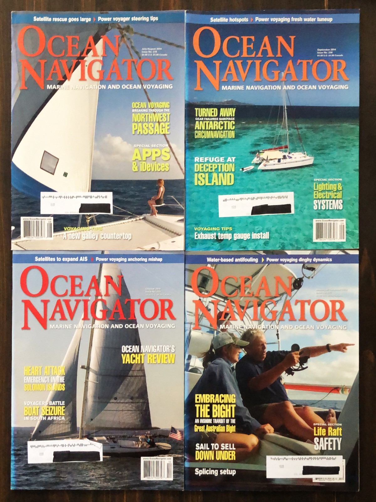 2014 Ocean Navigator Magazine - Lot of 4