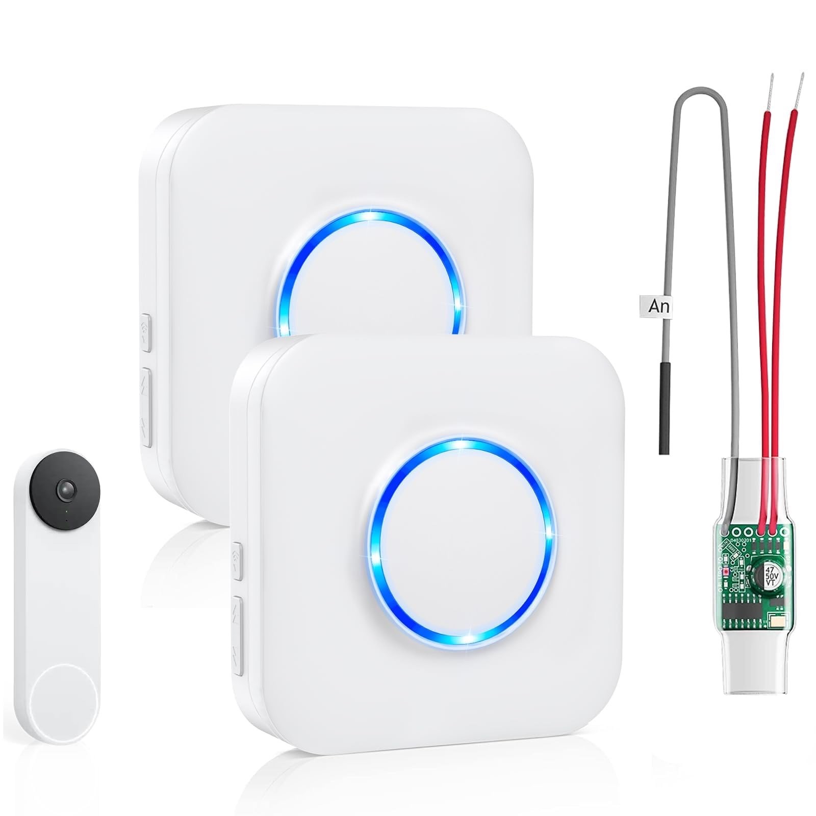 Satisure Wireless Doorbell Chime for Google Nest Doorbell (Wired, 2nd & 3rd Gen)