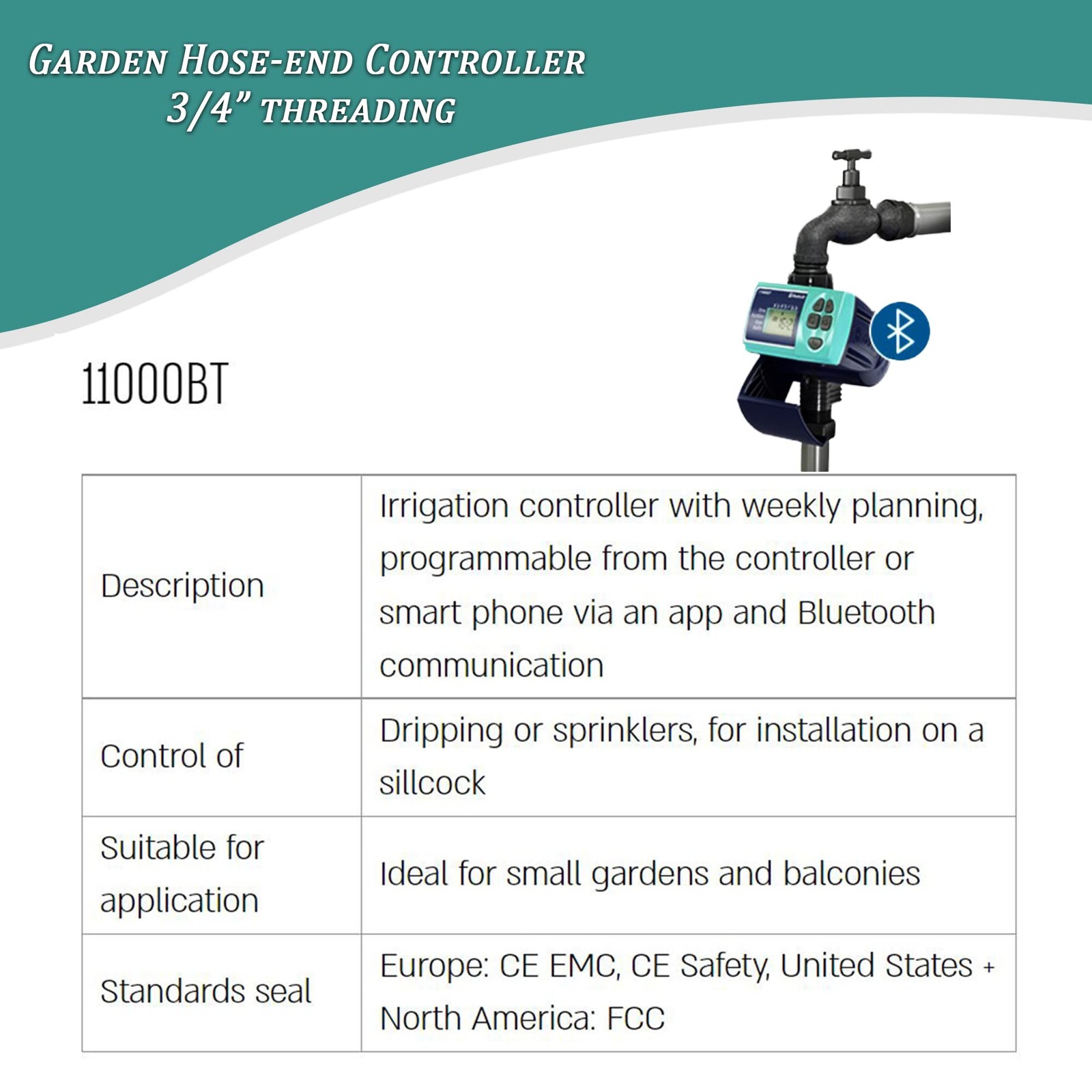 Galcon 11000 Series Hose Timers Irrigation Controller for Watering Balcony &