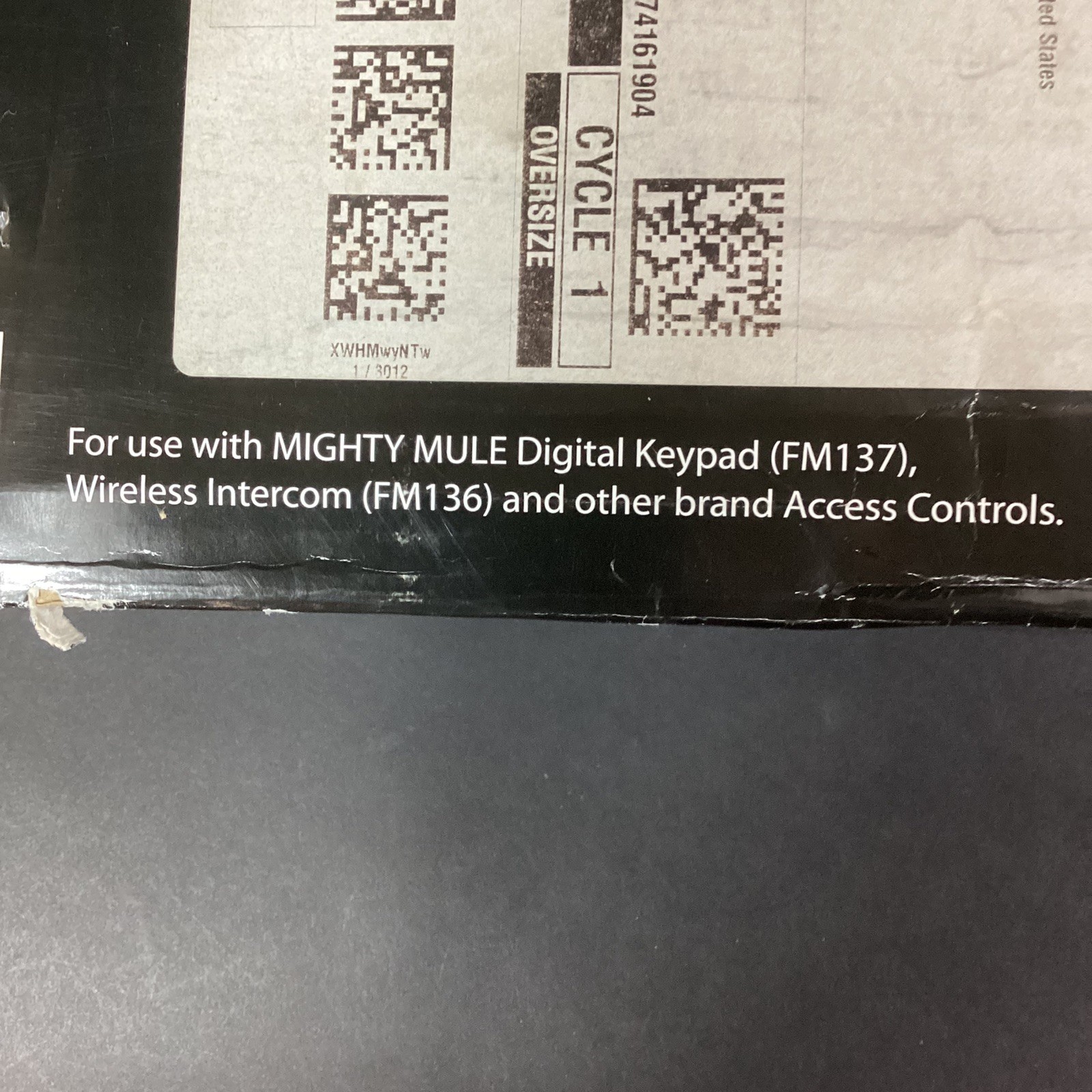 Mighty Mule FM100 Keypad/ Intercom Mounting Post - Black - New Open Box