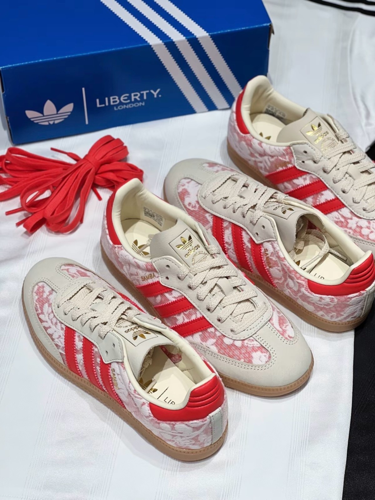 Adidas Samba Og Liberty London Better Scarlet Women's - JR8841 Shoes