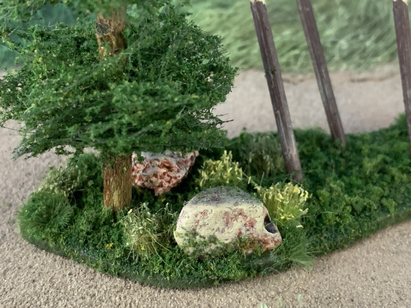 Accessory Scenery Tree Diorama for War Games Custom Built Composition 1:35 scale