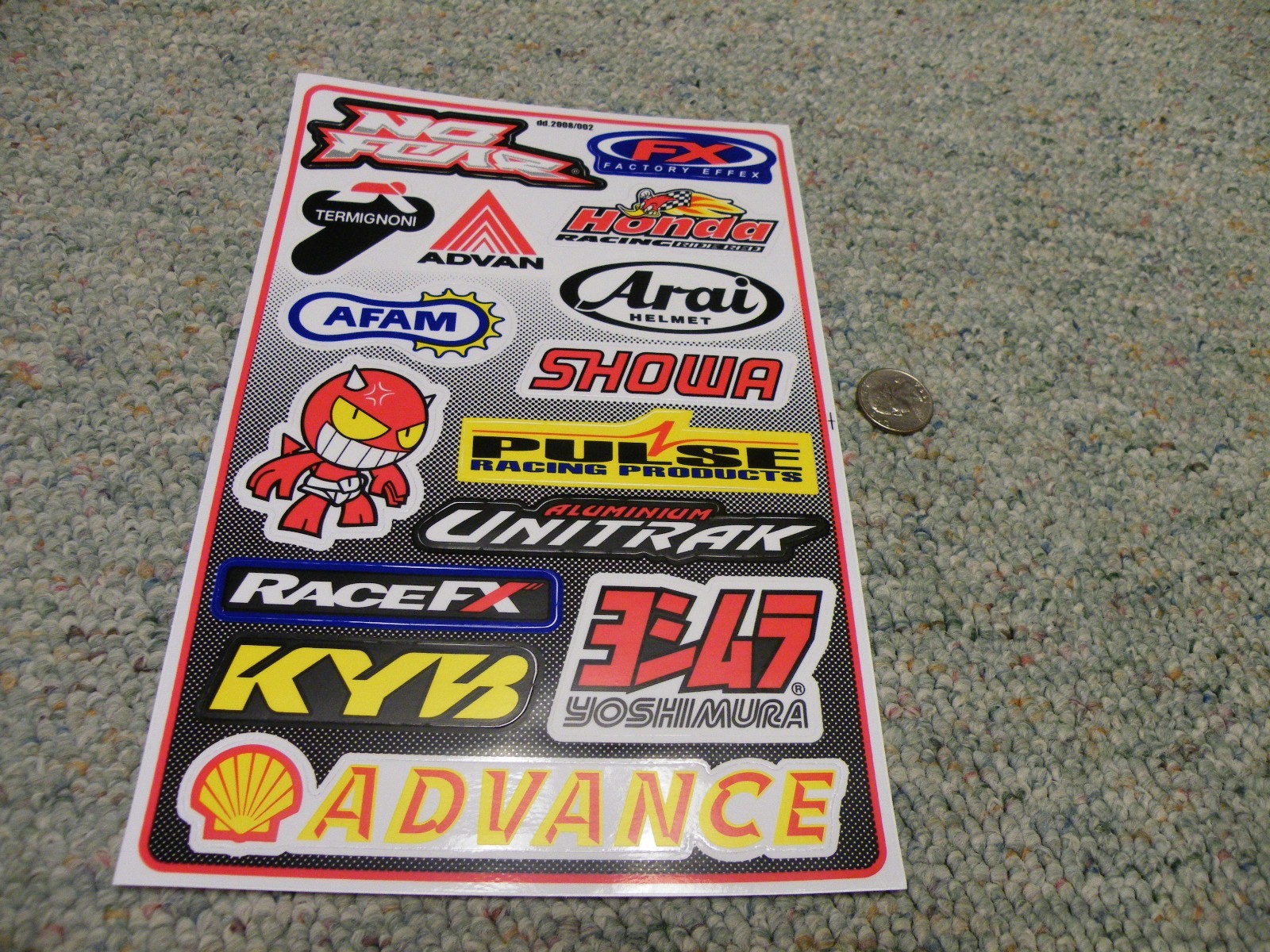 Decals / stickers R/C radio controlled Showa Arai Afam No fear FX Yoshimura M160