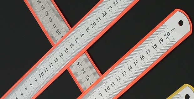 8 Inch/20cm Stainless Steel Ruler Metric Machinist Ruler USA