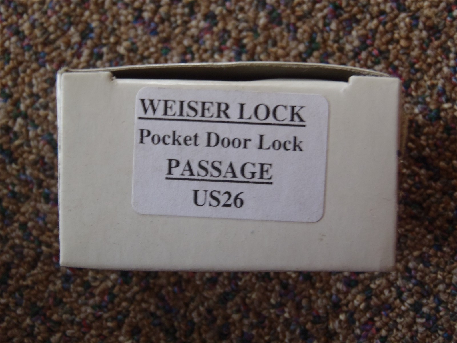 Qty=2: WEISER SLIDING DOOR LOCK POCKET DOOR LOCK PASSAGE US 26 1030 26 B
