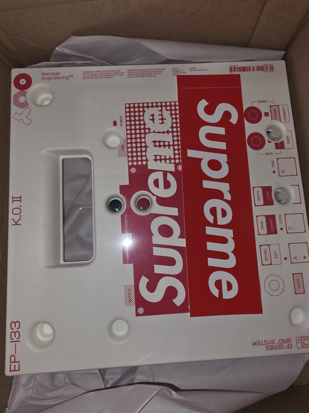 Supreme Teenage Engineering EP-133 Portable Synthesizer/Sampler New