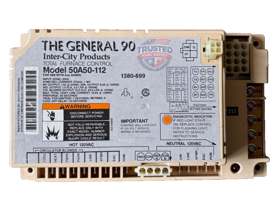 50A50-112 OEM PART GUARANTEED WORKING TESTED GOOD control board 1380-699