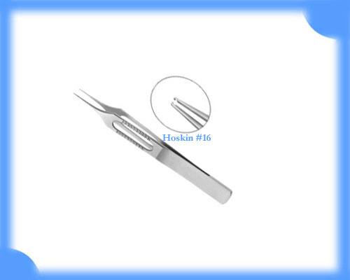 HOSKIN #16 TISSUE FINE TIP FORCEPS 3.5" OPTHAMALOGY