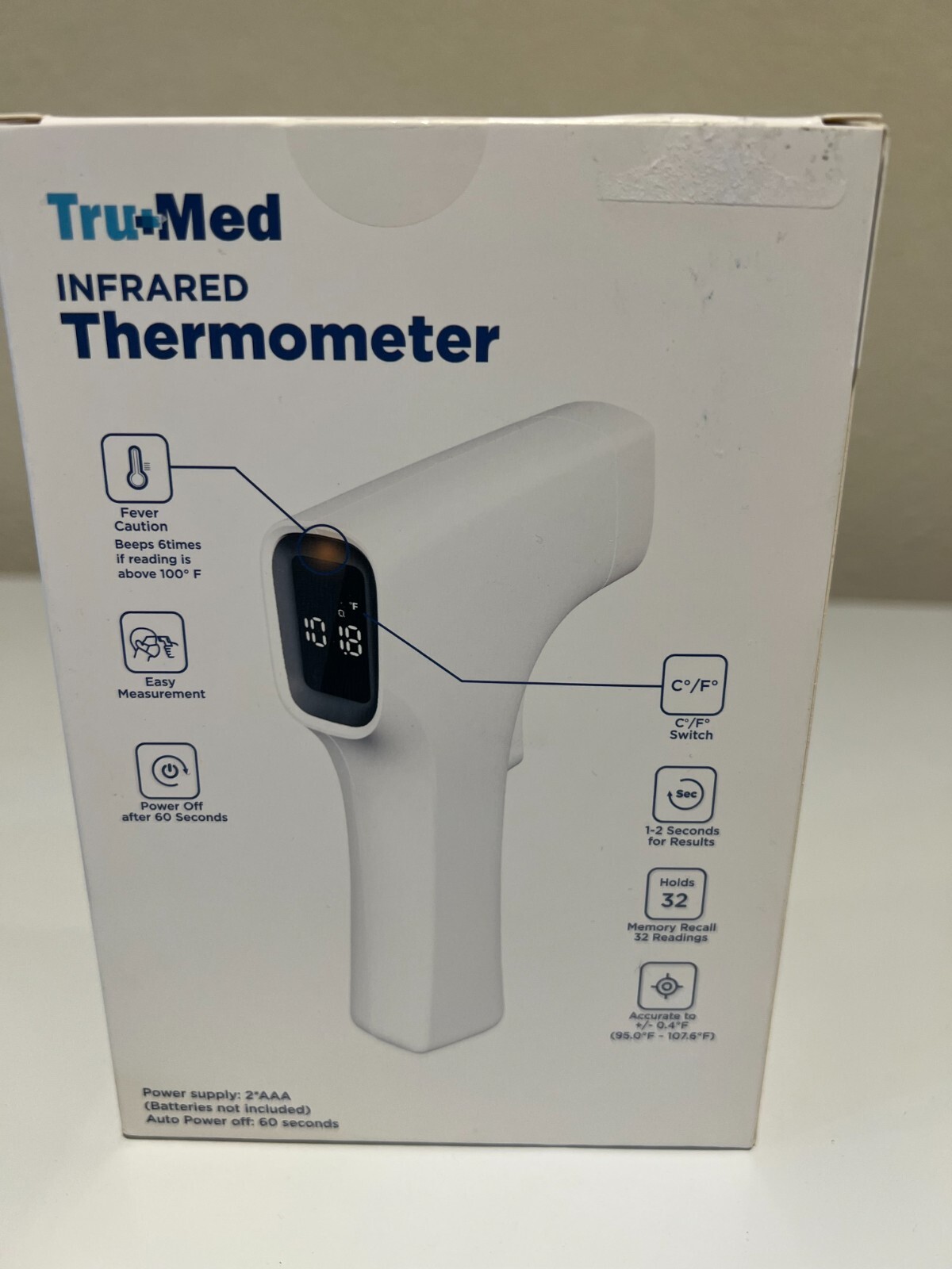Tru Med Infrared Thermometer NEW IN BOX