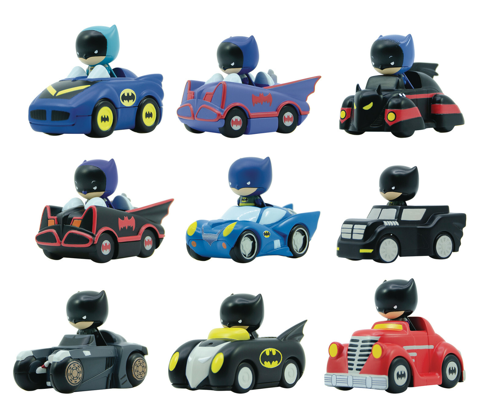 Yume Batman Capsule WHEELS OF GOTHAM Cars & Mini-Figures **YOUR CHOICE**