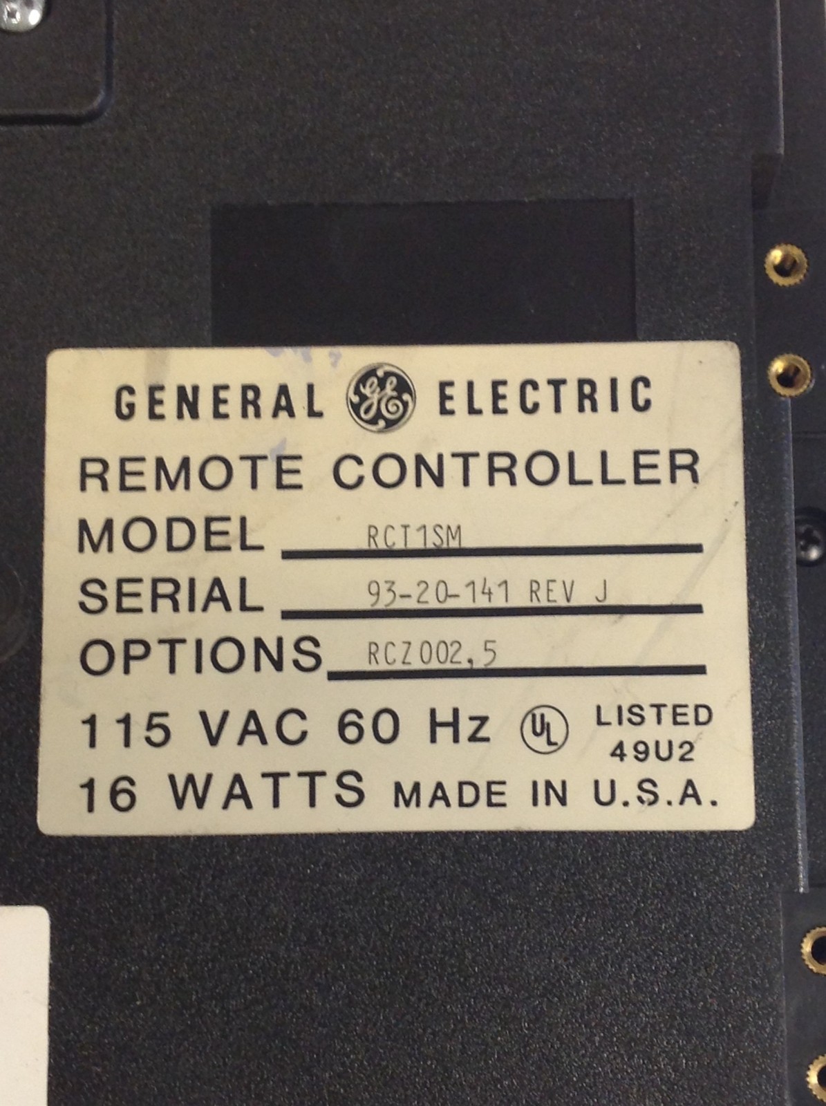 General Electric RCT1SM Remote Controller w/ Desktop Microphone, WORKS FREE SHIP