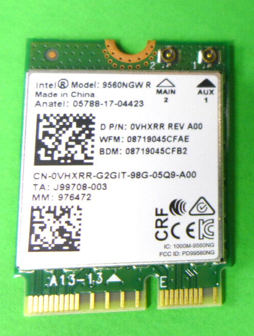 Genuine VHXRR Dell Inspiron 17 7786 Laptop WiFi Wireless Card(A00) VHXRR