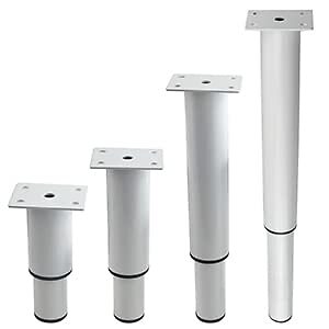 4pack Metal Adjustable Furniture Legs Cabinet Foot Legs Heavy Duty Bed Center Fr
