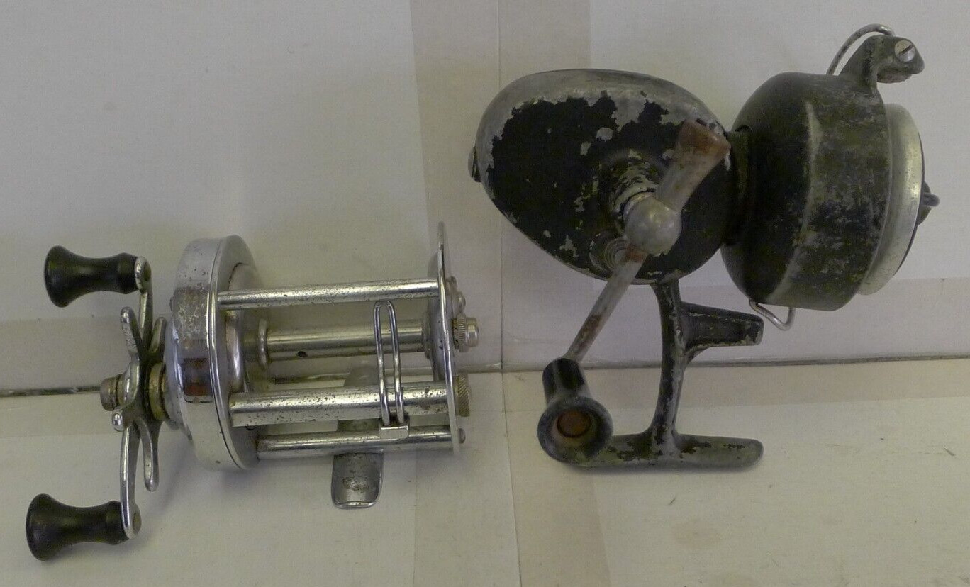 Lot of 2 Fishing Reels Vagabond Model 1 Airex AND Shakespeare Model FF   - Used