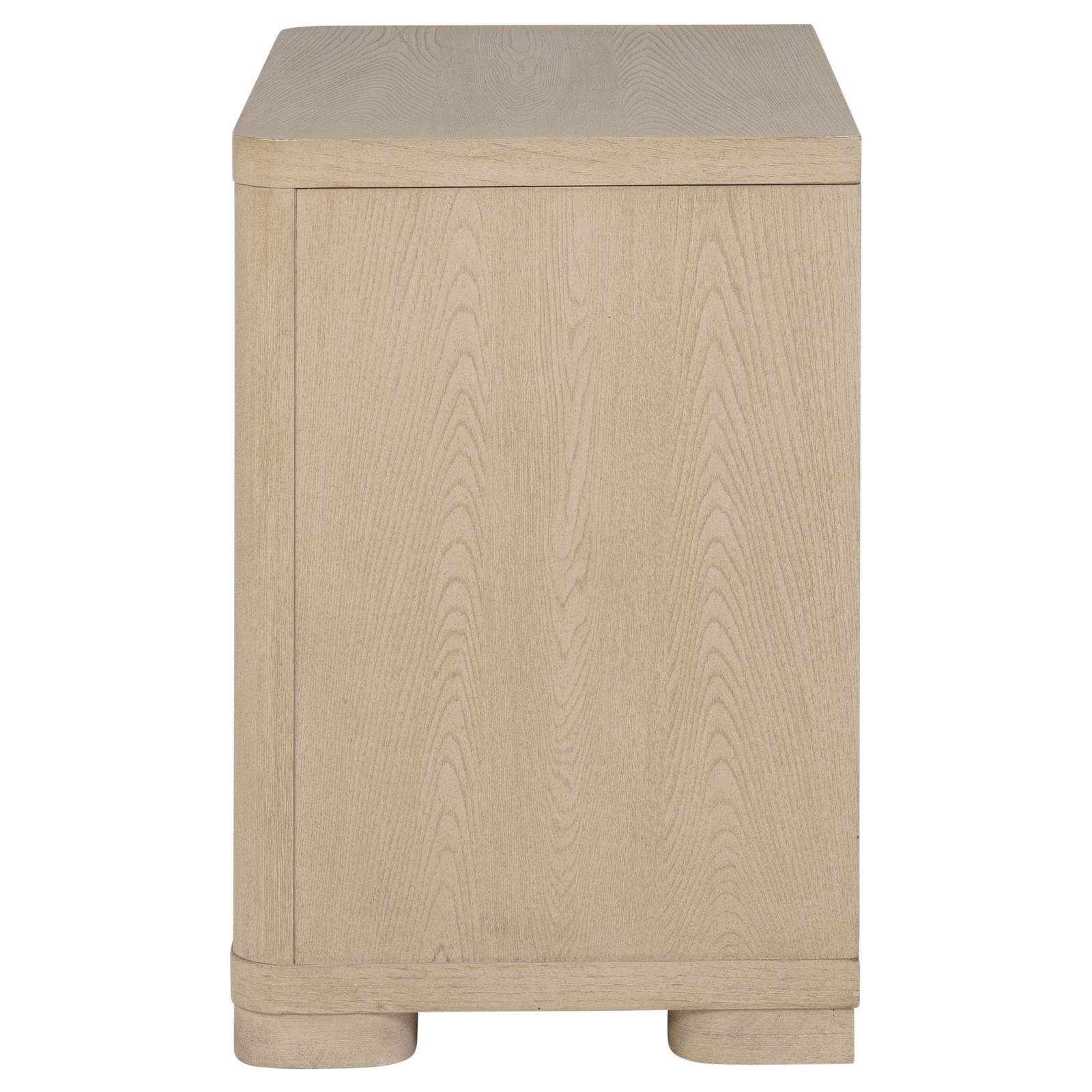 Light Elm 2-drawer Nightstand Bedside Table