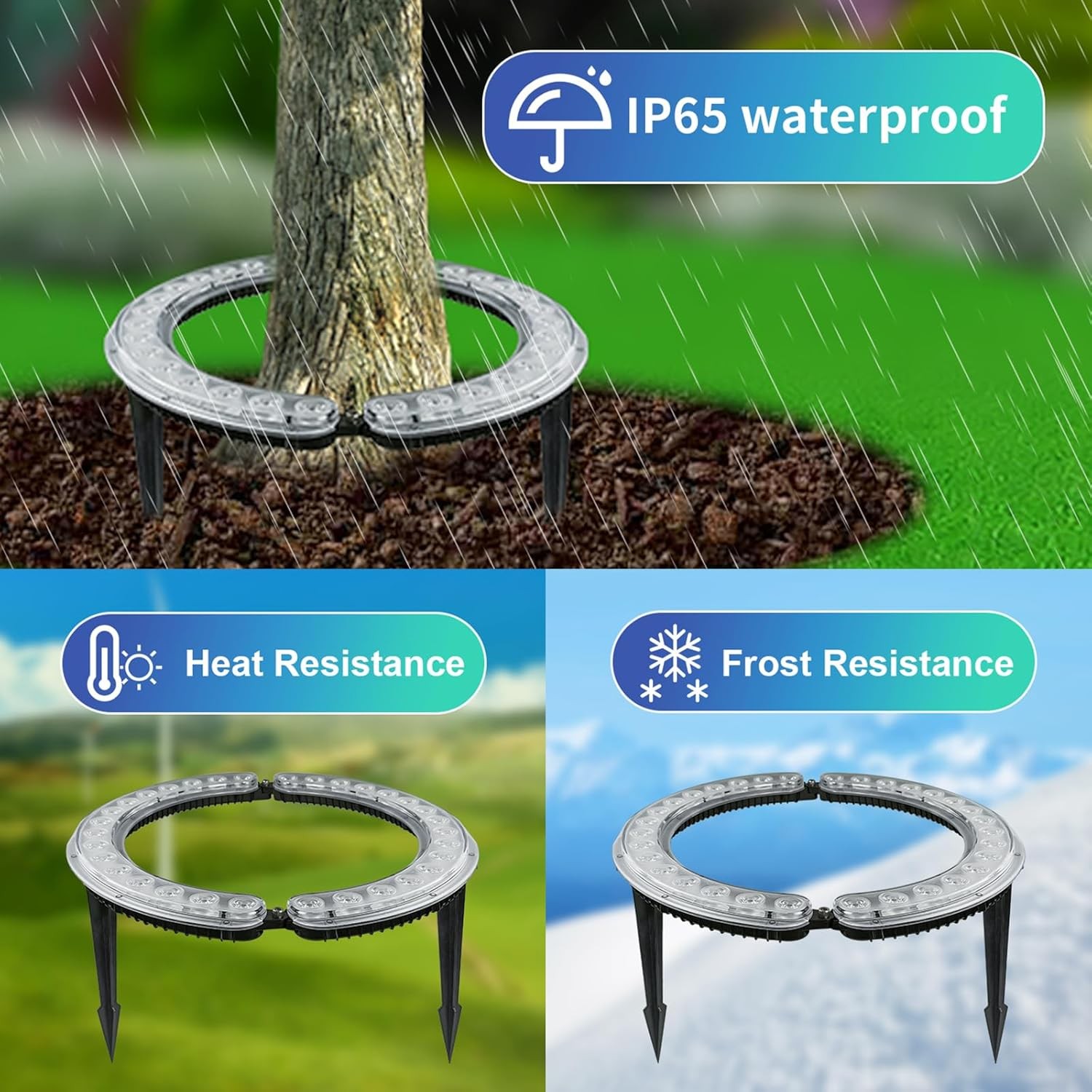 Solar Landscape Spotlights 32 LED for Trees 12W