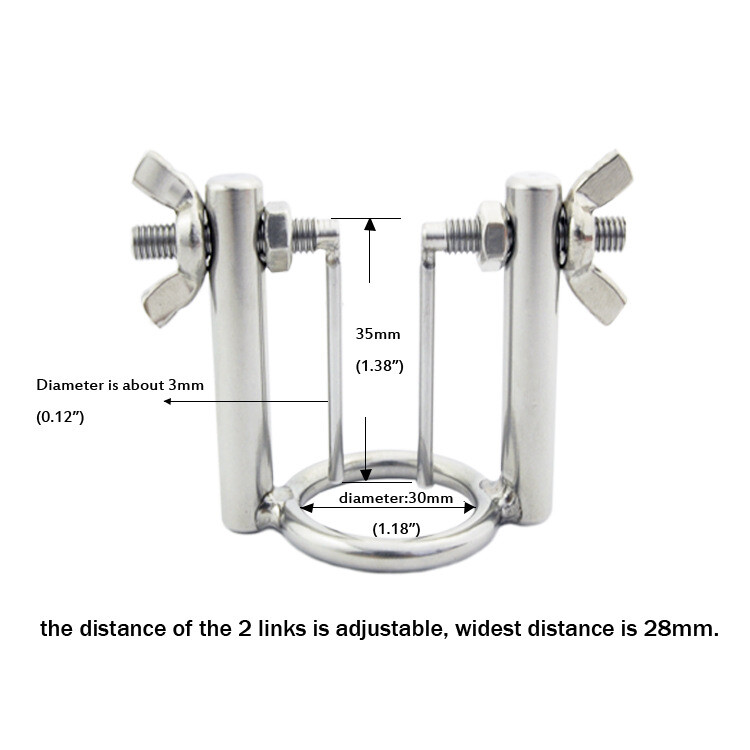 Men Penis Plug Male Stainless Steel Adjustable Penis Dialtor Plug