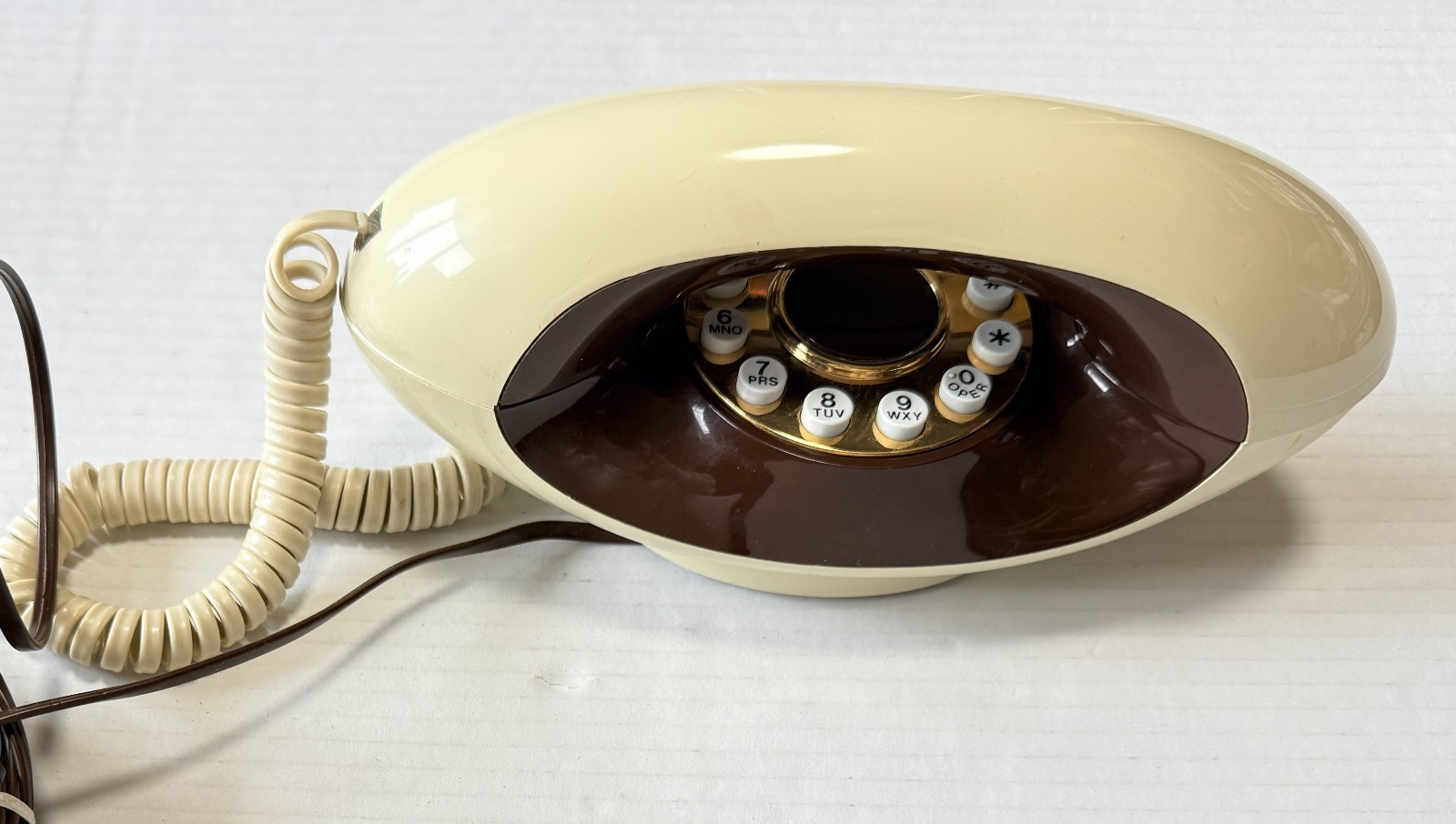 GENIE Retro Telephone Space Age 60's/70's Push Button Phone USA American Telecom