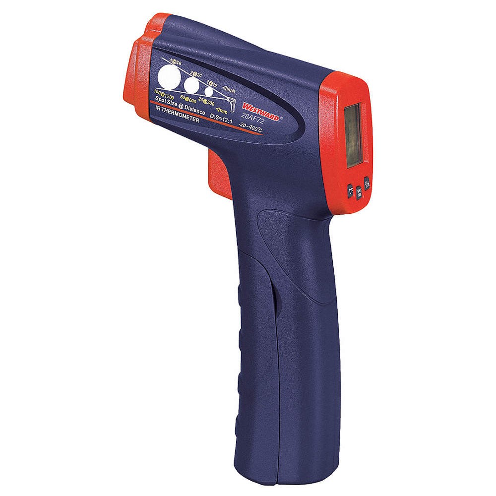 WESTWARD 28AF72 IR Thermometer, SingleDot, -4 to 752F 28AF72