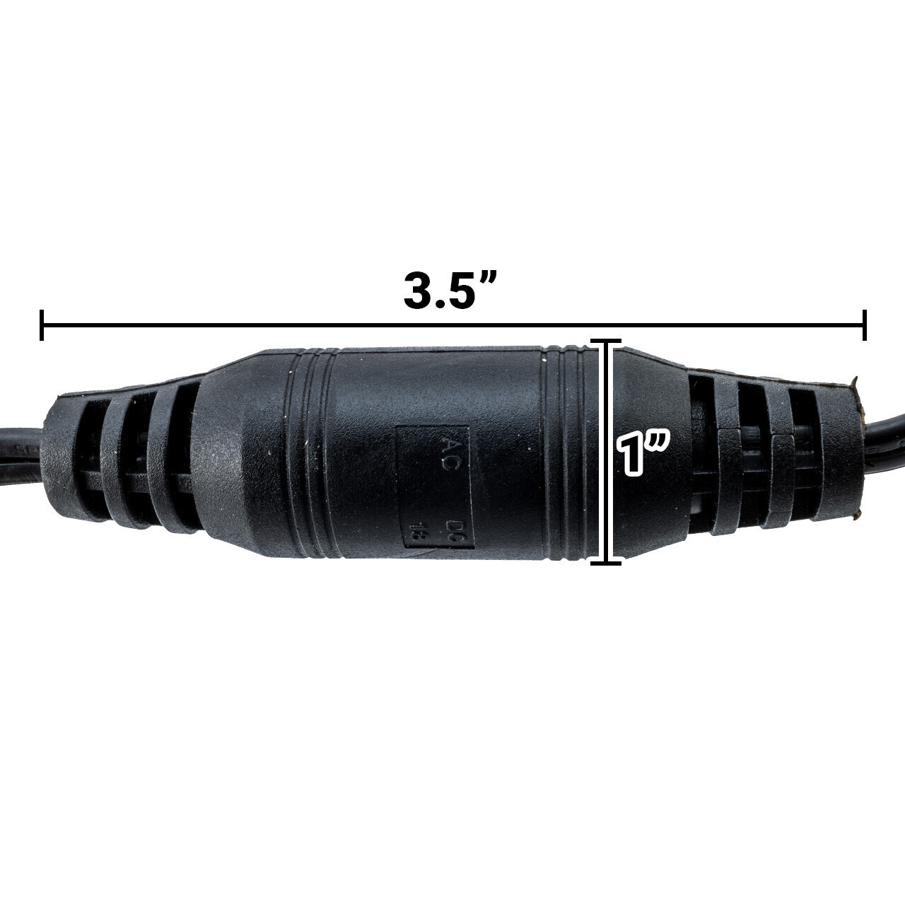 120 Volt 5 Foot LED Rope Light Power Cord Kit - Black