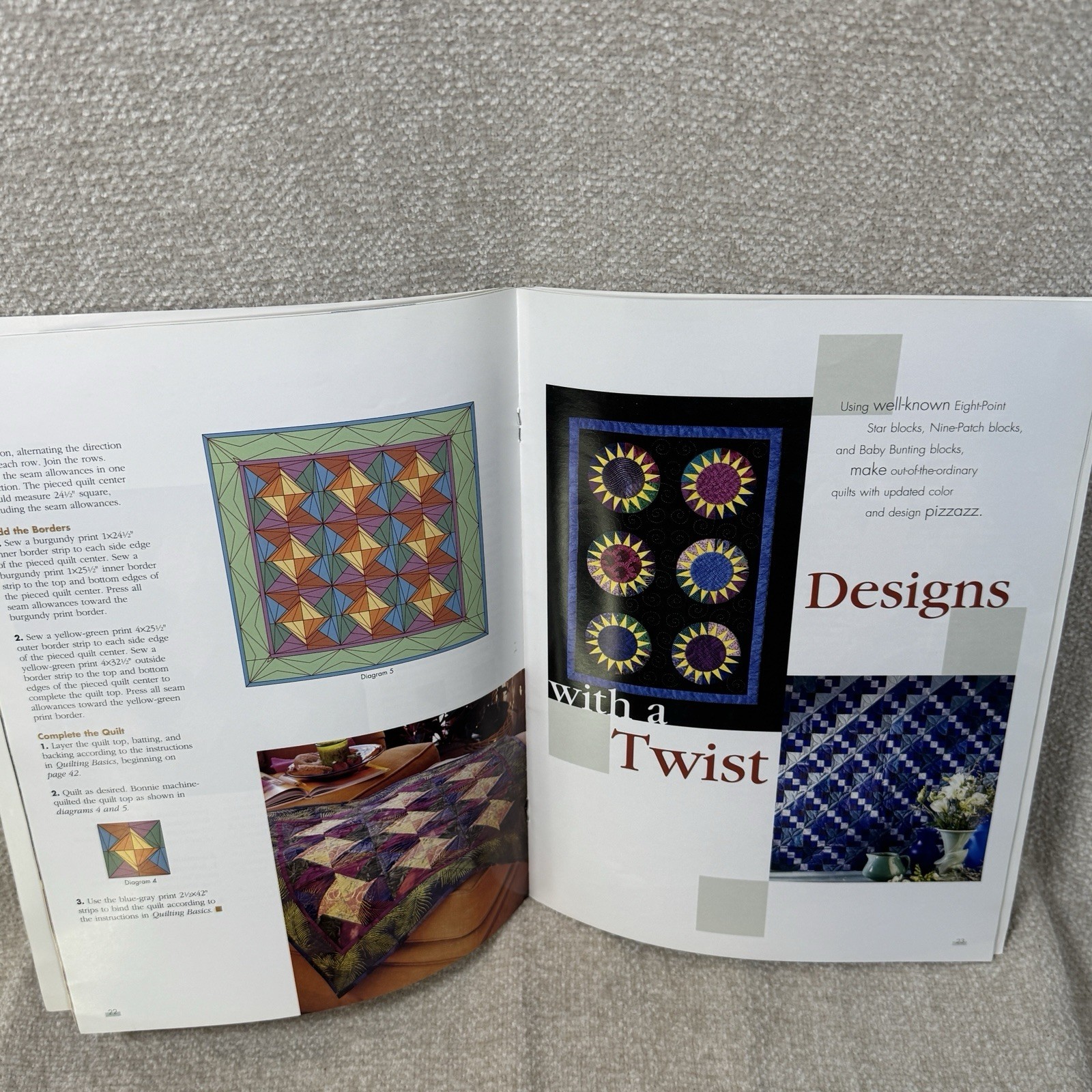 Better Homes & Gardens Color Play Quilts Pattern Book Creative Collection