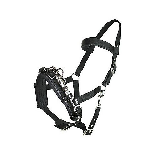 Horze Nylon Lunging Cavesson Cob Black