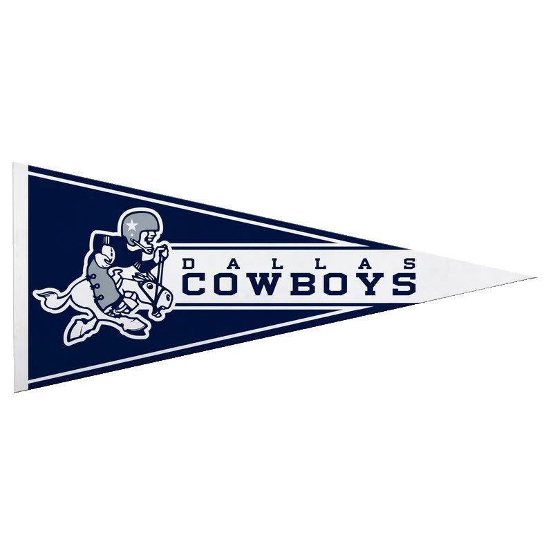 Dallas Cowboys Retro Mini Pennant 4”x9" NFL Felt Flag Football Wall New