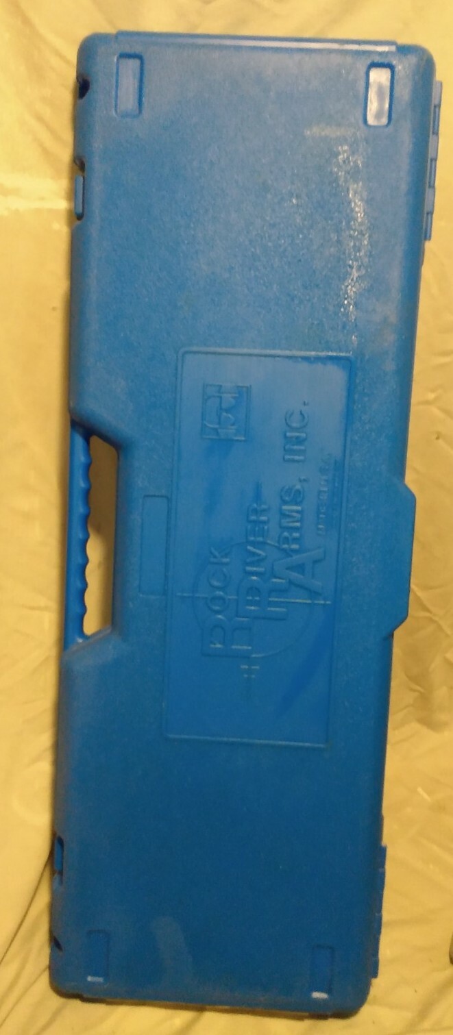 Rock River Arms Rifle Hard Travel Gun Storage Case Blue Plastic 39" x 15"