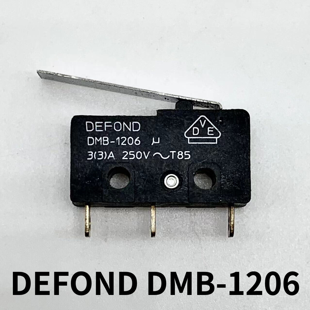DEFOND DMB-1206 / DMB-1210 Micro Switch 3 Pins with Press Lever