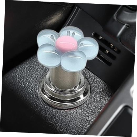 Flower Car Push to Start Button Cover, Cute Car Engine Start/Stop Joystick