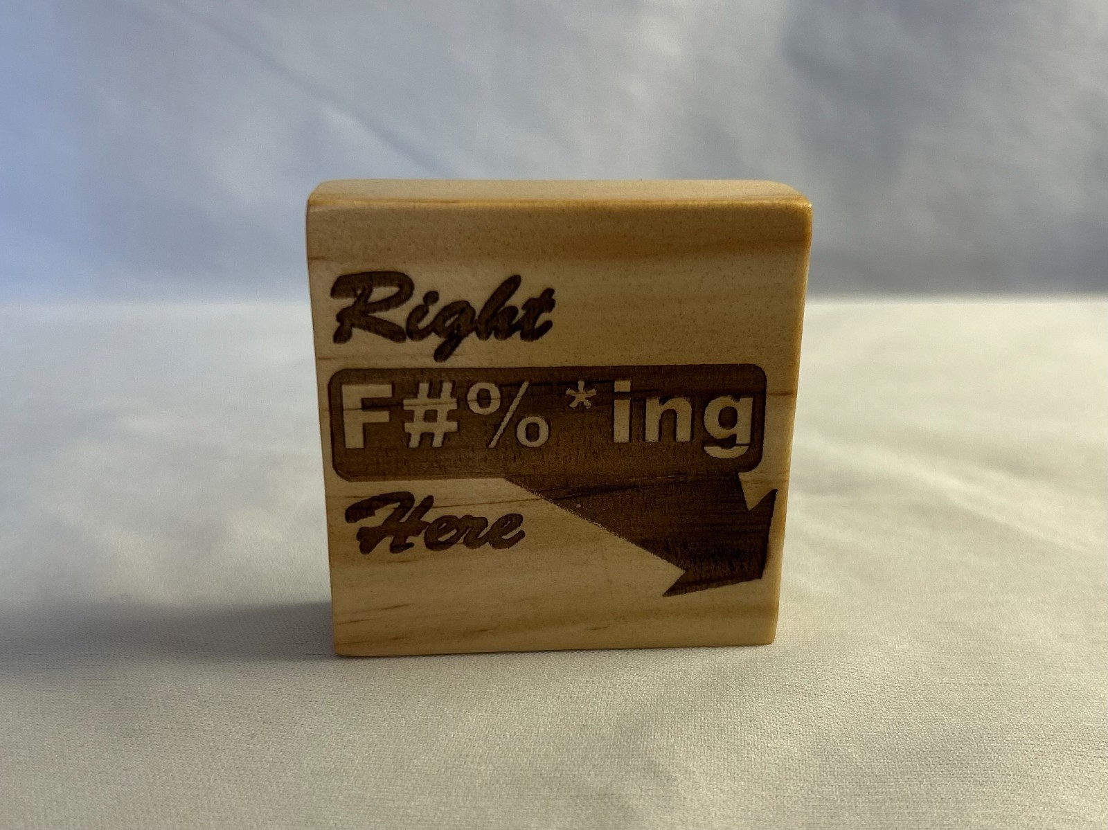 Premium Pine Billiards/Pool Pocket Mark Hand Crafted in USA (Right F___ing Here)