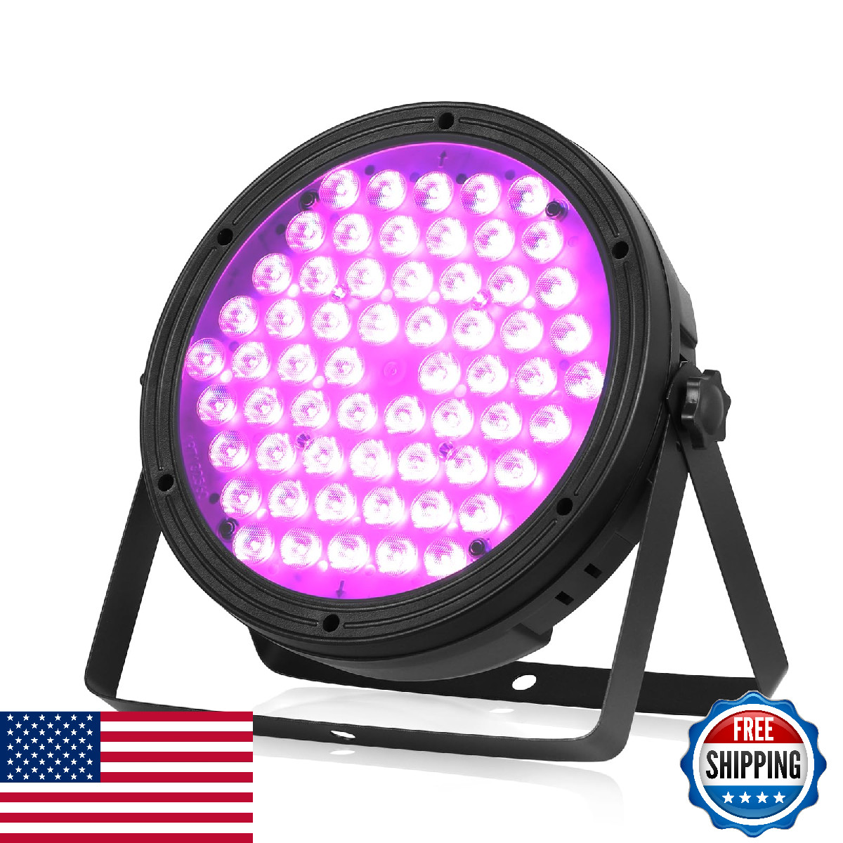 BETOPPER 120W RGBW 4-in-1 LED Par Light DMX for Stage, DJ, Concerts (1 Pack)