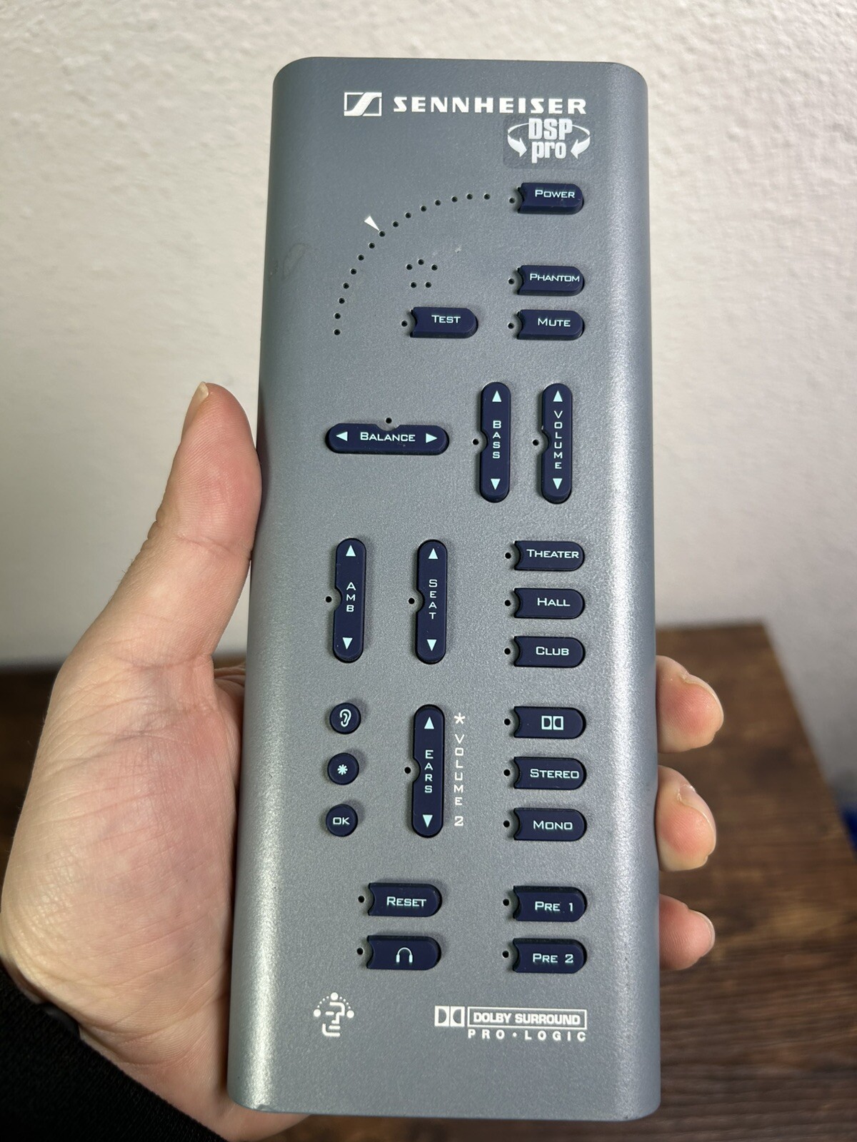 Sennheiser DSP Pro 120 Dolby Surround Sound Amplifier System Remote Control